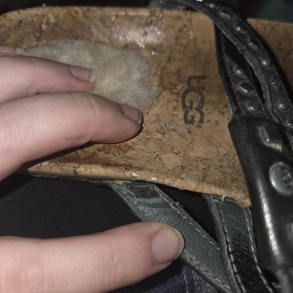 UGG Black Studded Sandals - Picture 4 of 4
